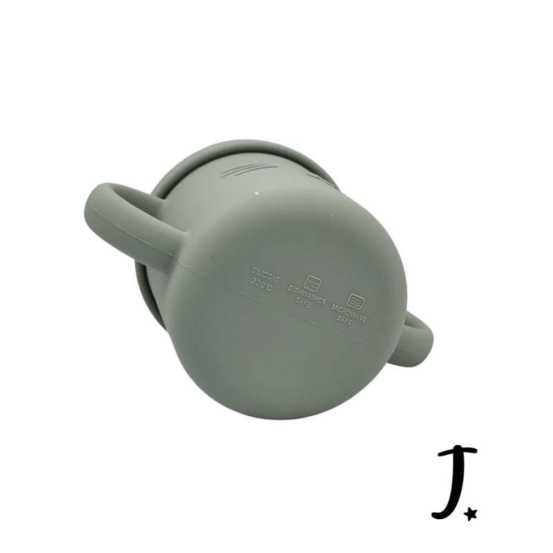 Kitten Silicone Cup with a Straw
