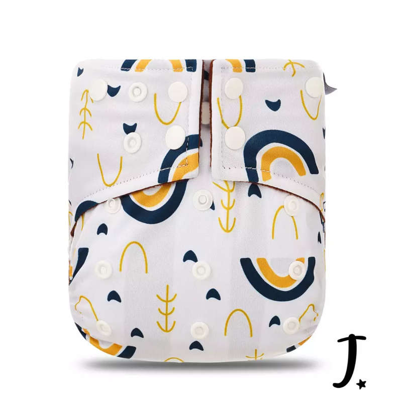 Elinfant Coffee fleece sleeve - rainbows and arrows