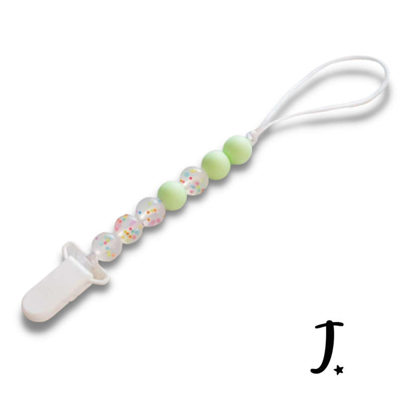 Silicone dummy clip MINI, green
