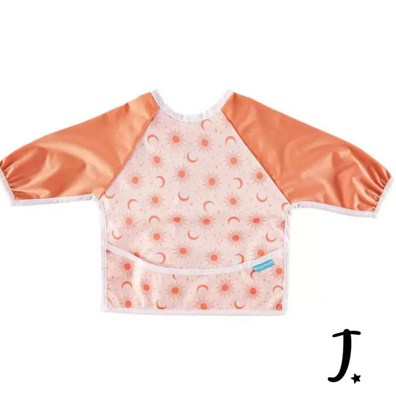 Long sleeve bibs - Sun and moon