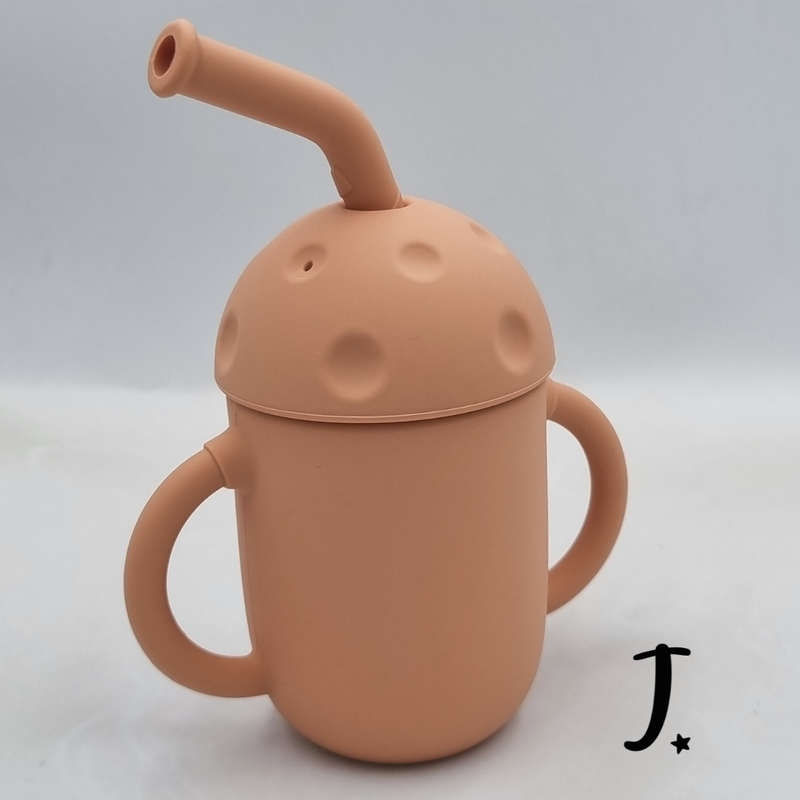 Silicone Cup with Lid and Straw