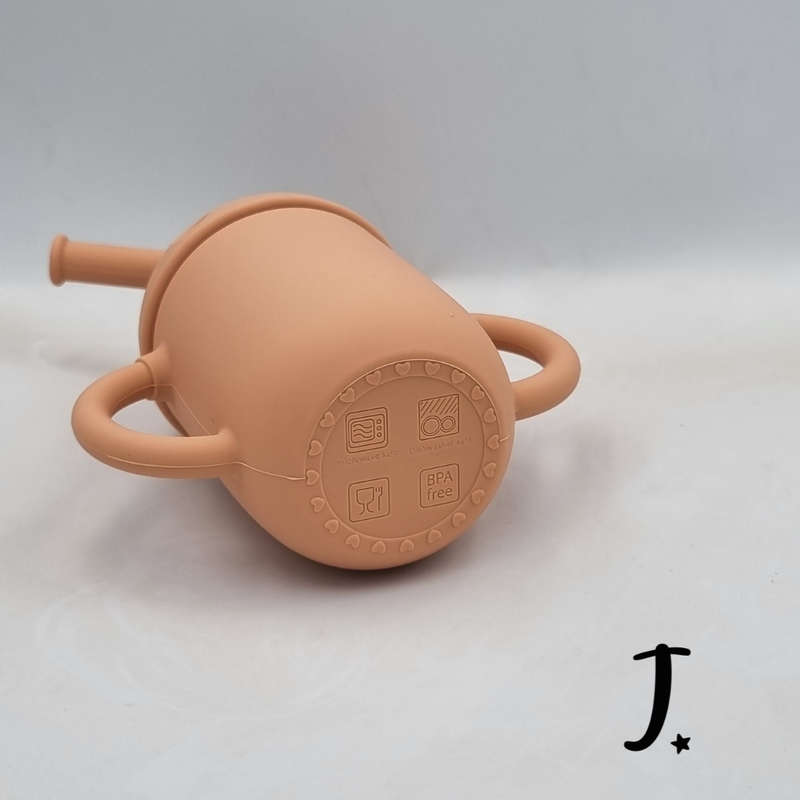 Silicone Cup with Lid and Straw