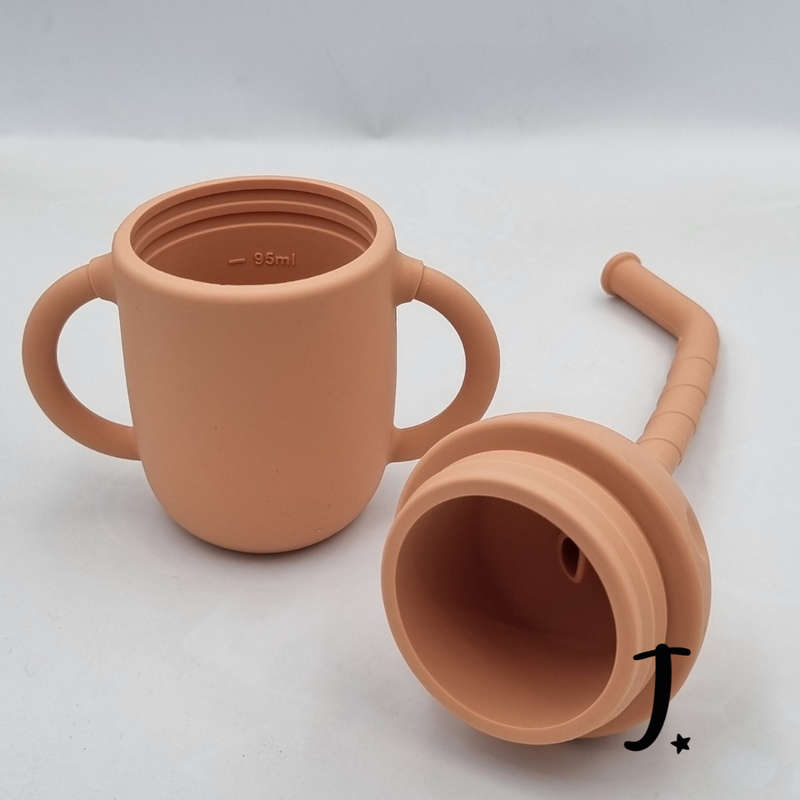 Silicone Cup with Lid and Straw