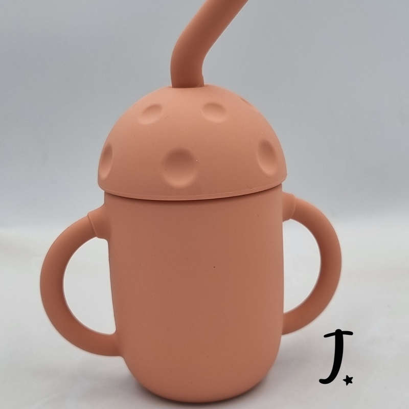 Silicone Cup with Lid and Straw