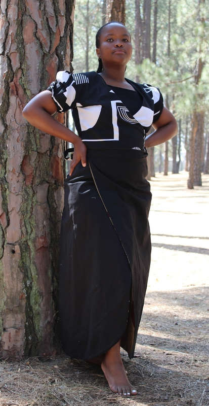 Reversible  wrap skirt