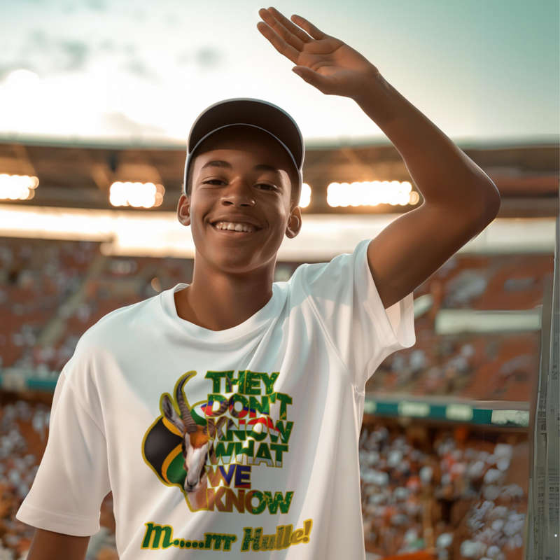 Unisex Springbok (Bokke) Rugby Supporter T-Shirt - "They Don't Know What We Know"