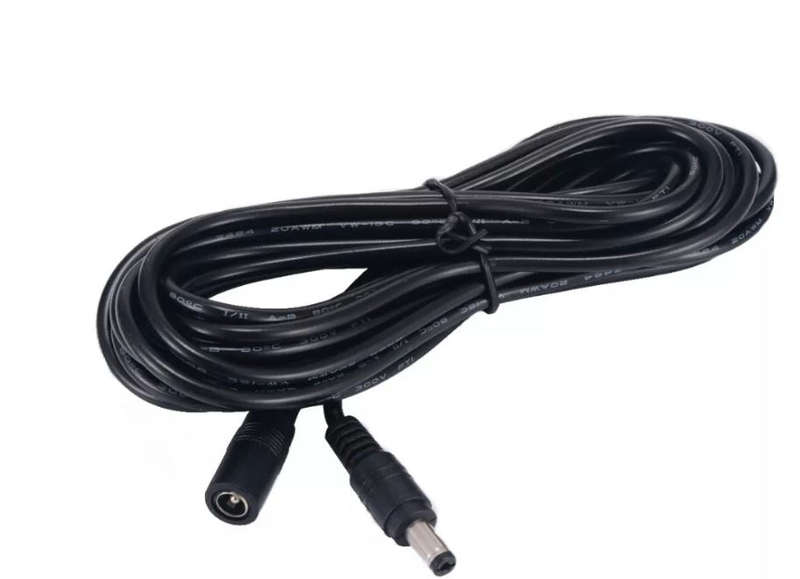 DC Extension Power Cable Male to Female 5.5mm / 2.1mm - 5M