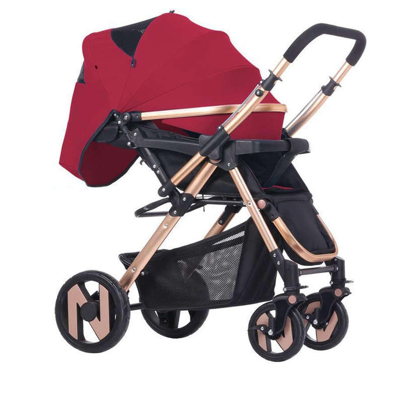 Yibaolai Folding Baby Stroller [Maroon]