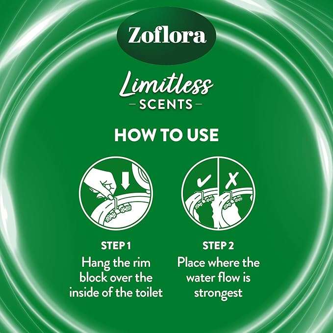 Zoflora Caribbean Grapefruit & Lime Limitless Scents Rim Block
