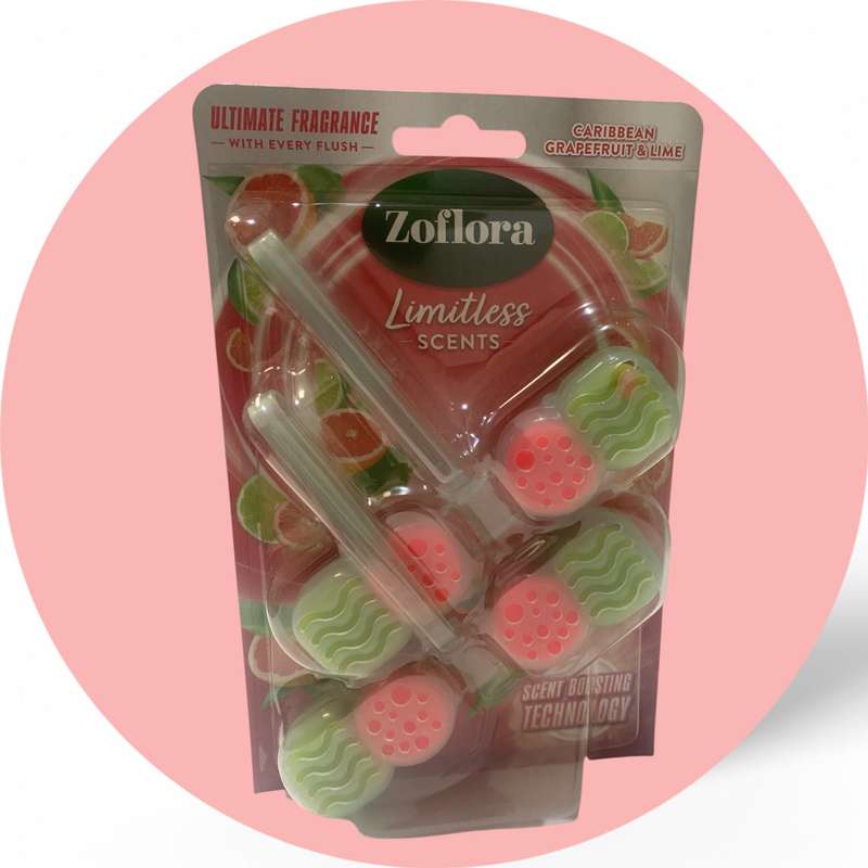 Zoflora Caribbean Grapefruit & Lime Limitless Scents Rim Block