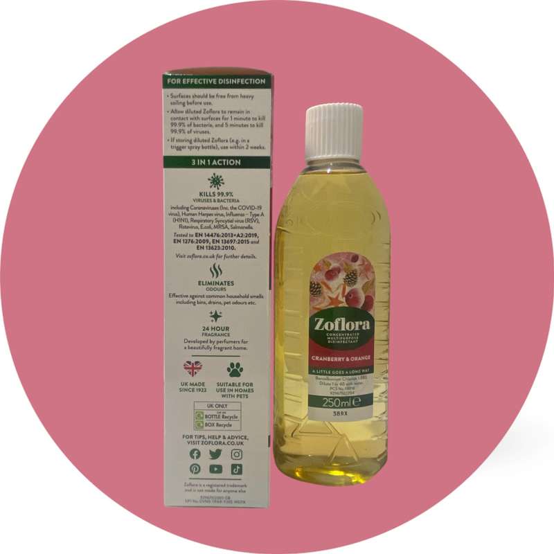 Zoflora Cranberry & Orange Concentrate