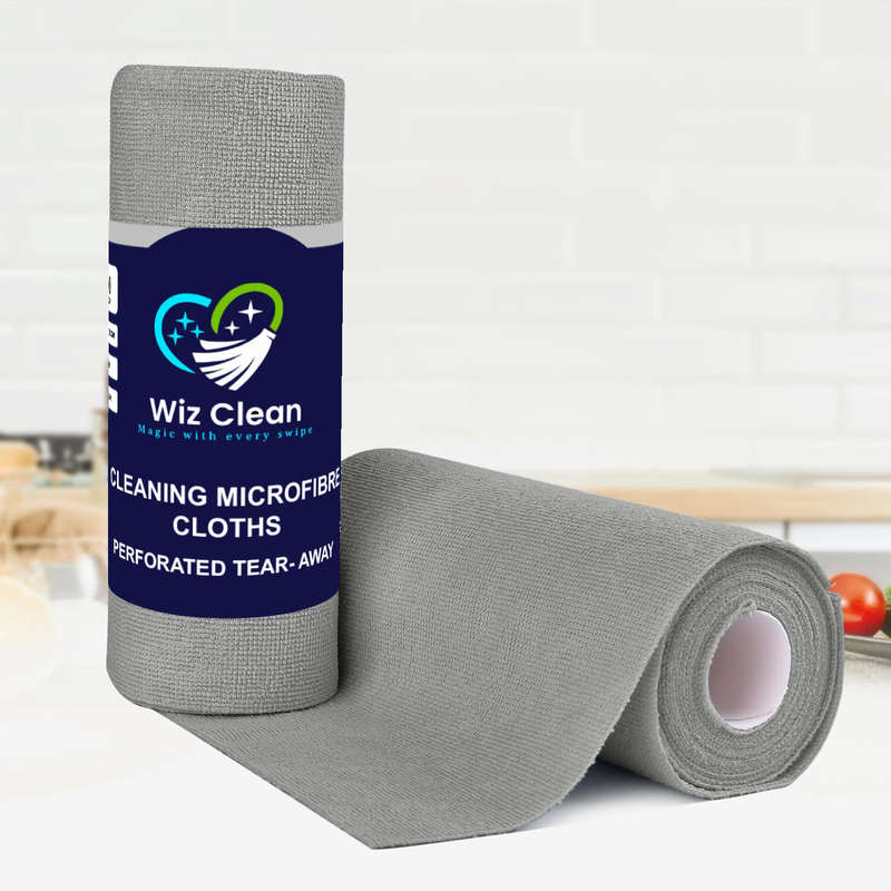 Wiz Clean 180GSM Micro Fibre Cloths 30cmx30cm 20 Pack