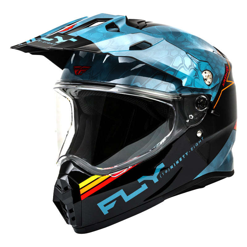 Fly Trekker Adventure Helmet Slate | Black | Red