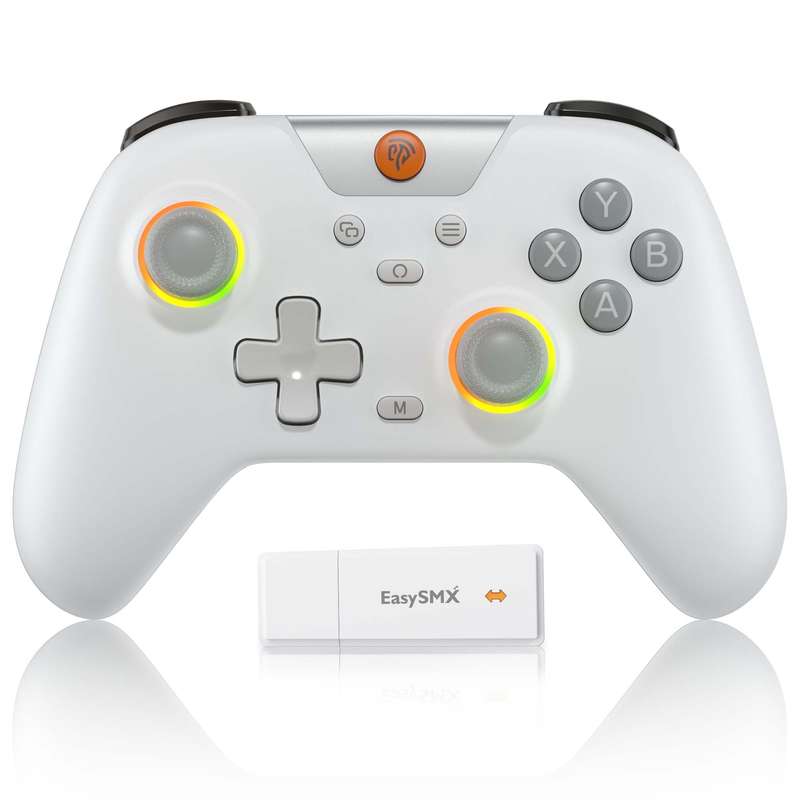 EasySMX X05 Hall Effect Gaming Controller For PC / Steam / Nintendo Switch Grey