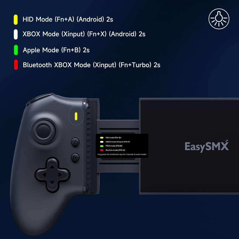 EasySMX M15 Type C Mobile Gaming Controller With Hall Effect & Mechanical Buttons