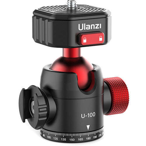 Ulanzi U-100 Claw Quick Release Ball Head with Side Cold Shoe Mount