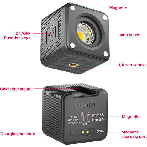 Ulanzi L2 Cute Lite Waterproof LED Light