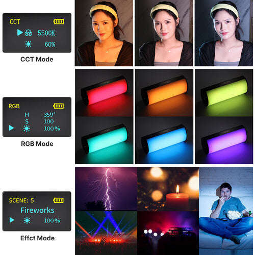 Ulanzi Compact Magnetic RGB LED Tube Light (3.9")