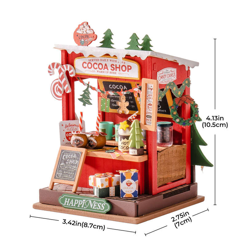 Robotime Cocoa Shop DIY 3D Miniature House