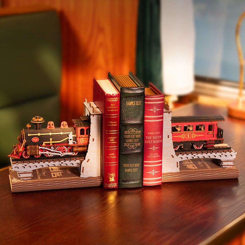 Robotime Century Train DIY Book Nook Shelf Insert Miniature Dollhouse