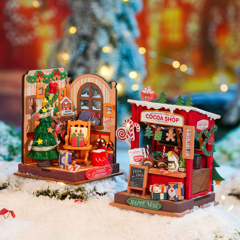 Robotime Cocoa Shop DIY 3D Miniature House