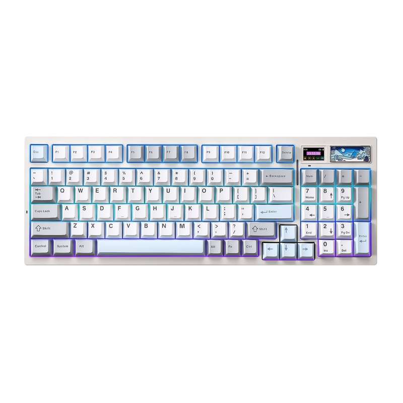 YUNZII IF99 QMK/VIA Full Size LCD Mechanical Gaming Keyboard