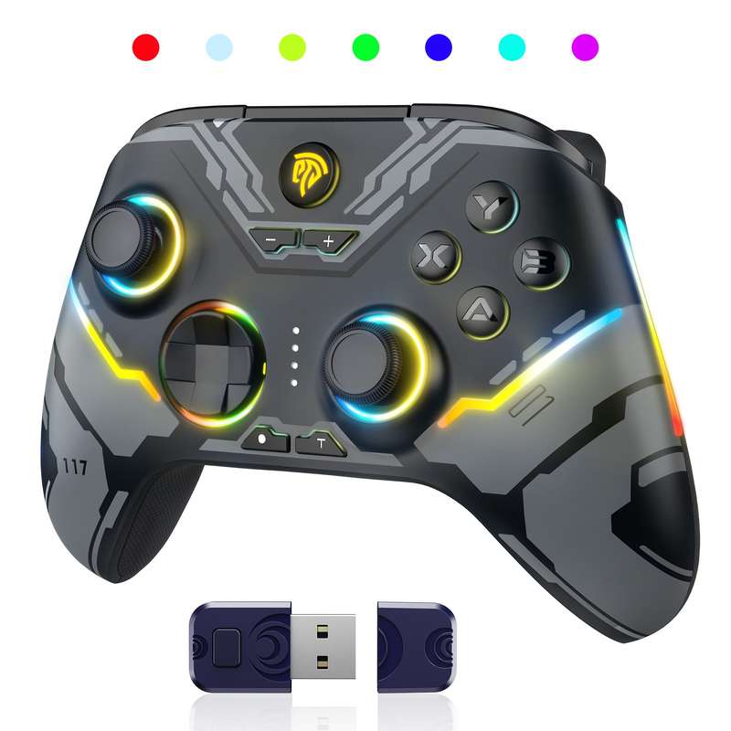 EasySMX X15 Wireless RGB Controller  Hall Effect Joystick & Trigger for Windows / Steam / Swit...
