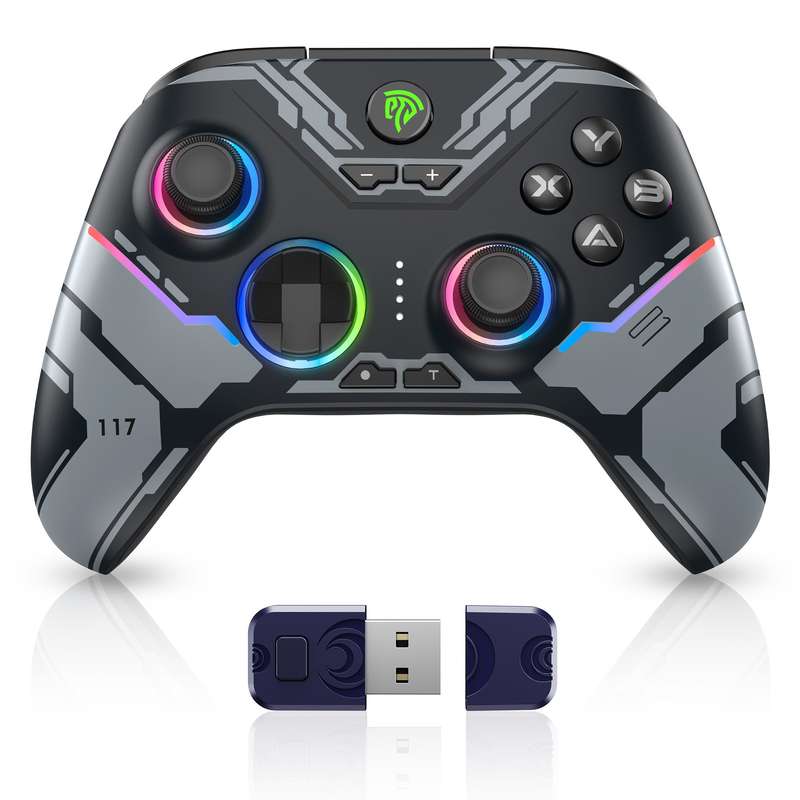 EasySMX X15 Wireless RGB Controller  Hall Effect Joystick & Trigger for Windows / Steam / Swit...