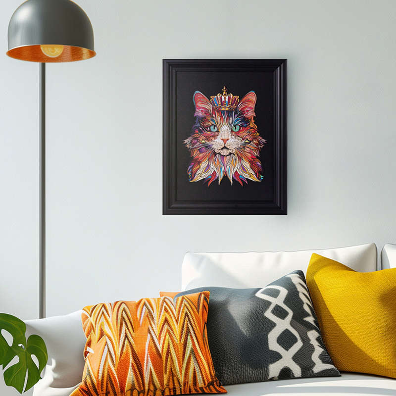 Robotime Cat King Wooden Jigsaw Puzzle