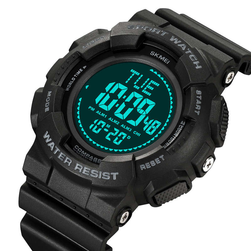Skmei 2077 Men's Digital Digital LED Sports Watch With Compass