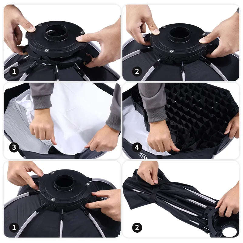 Ulanzi 40cm / 60cm Quick Release Octagonal Softbox with Mini Bowens Mount