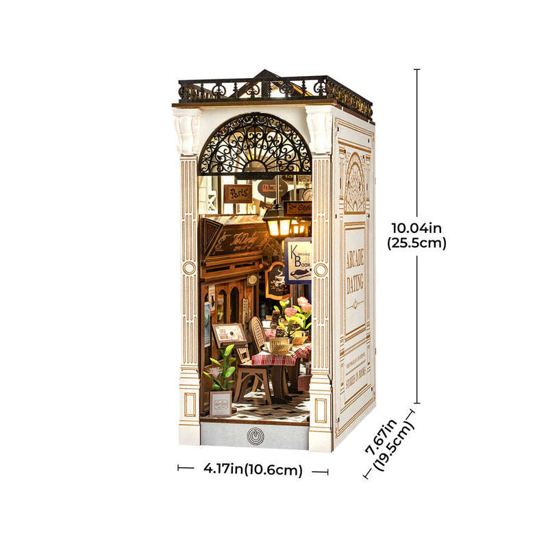 Robotime Arcade Dating DIY Book Nook Shelf Insert Miniature Dollhouse