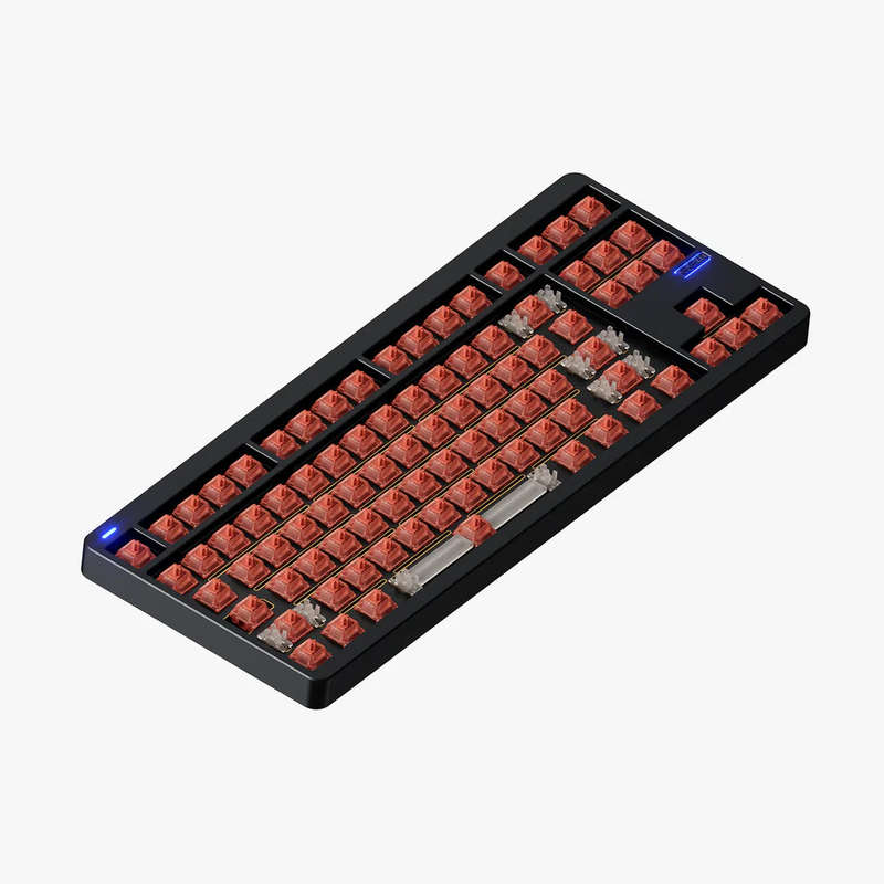 NuPhy Gem80 Barebones Wireless Custom Mechanical Keyboard Obsidian Black