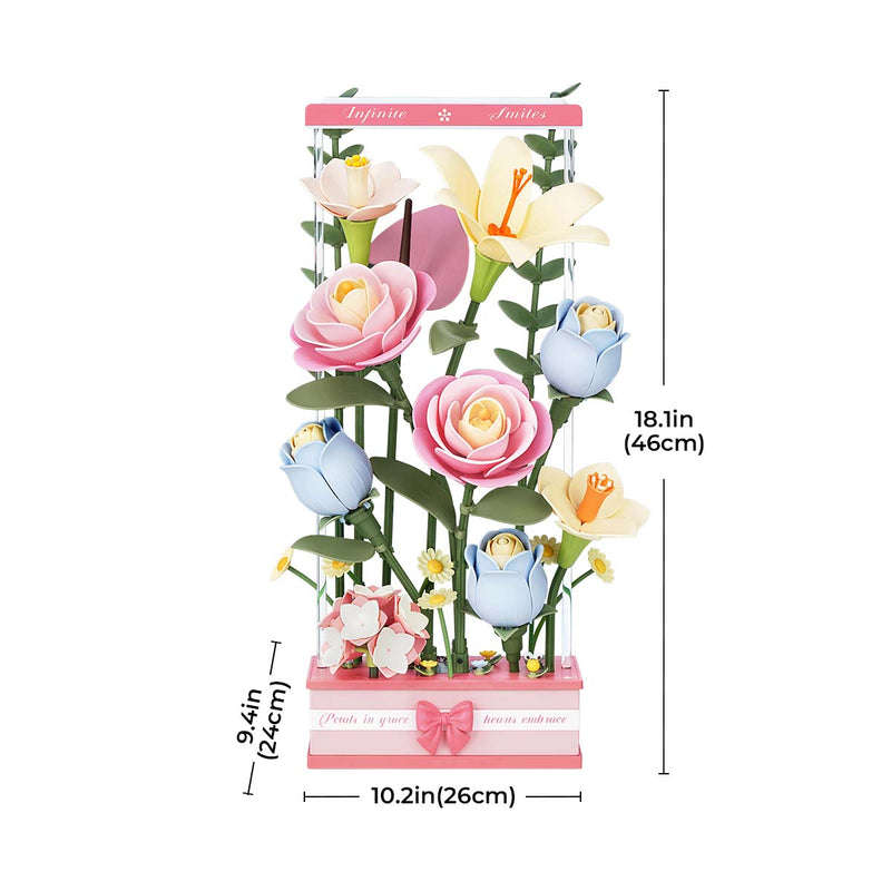 Robotime Blooming Bouquet Box DIY 3D Puzzle