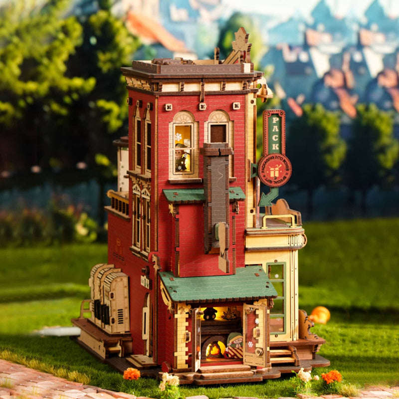 Robotime Dream Gift Factory Wooden Music Box DIY 3D Puzzle