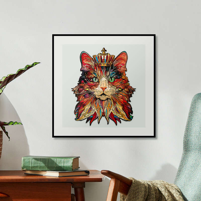 Robotime Cat King Wooden Jigsaw Puzzle