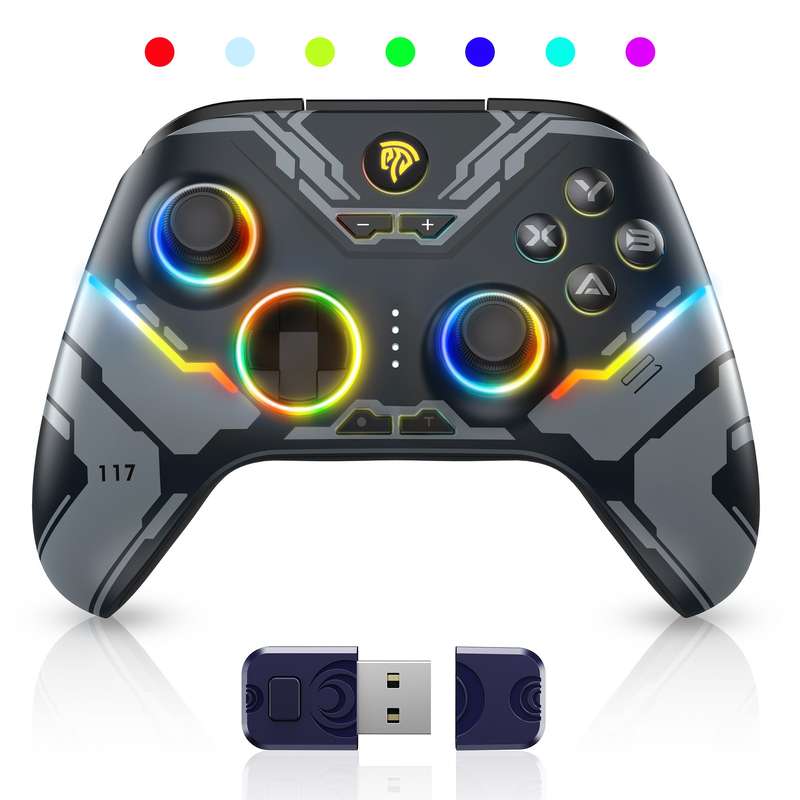EasySMX X15 Wireless RGB Controller  Hall Effect Joystick & Trigger for Windows / Steam / Swit...