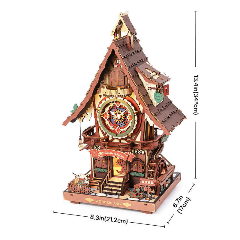 Robotime DIY Cuckoo Clock Mechanical 3D Wooden Puzzle