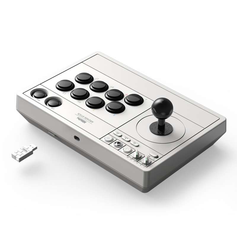 8BitDo Retro Arcade Stick for Xbox & Windows 10 Devices White