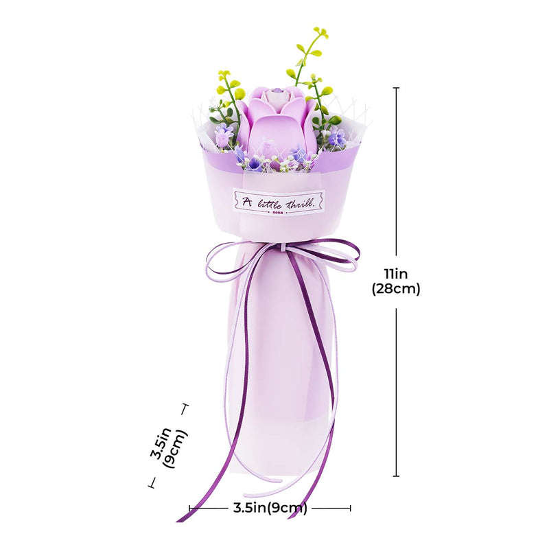 Robotime Purple Rose DIY Bouquet 3D Puzzle