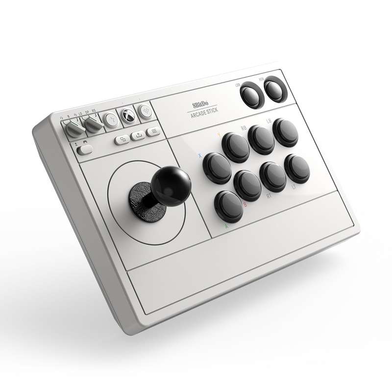 8BitDo Retro Arcade Stick for Xbox & Windows 10 Devices White