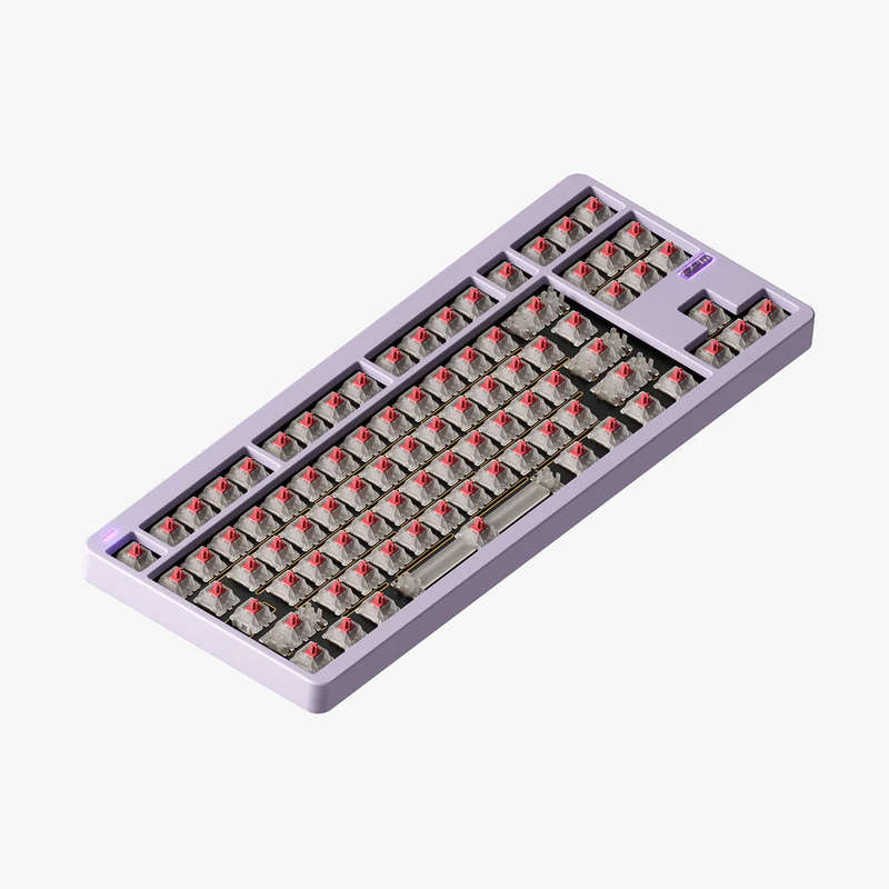NuPhy Gem80 Barebones Wireless Custom Mechanical Keyboard Airy Lilac