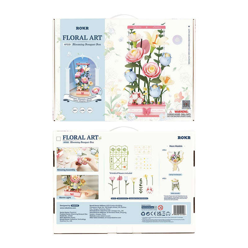 Robotime Blooming Bouquet Box DIY 3D Puzzle