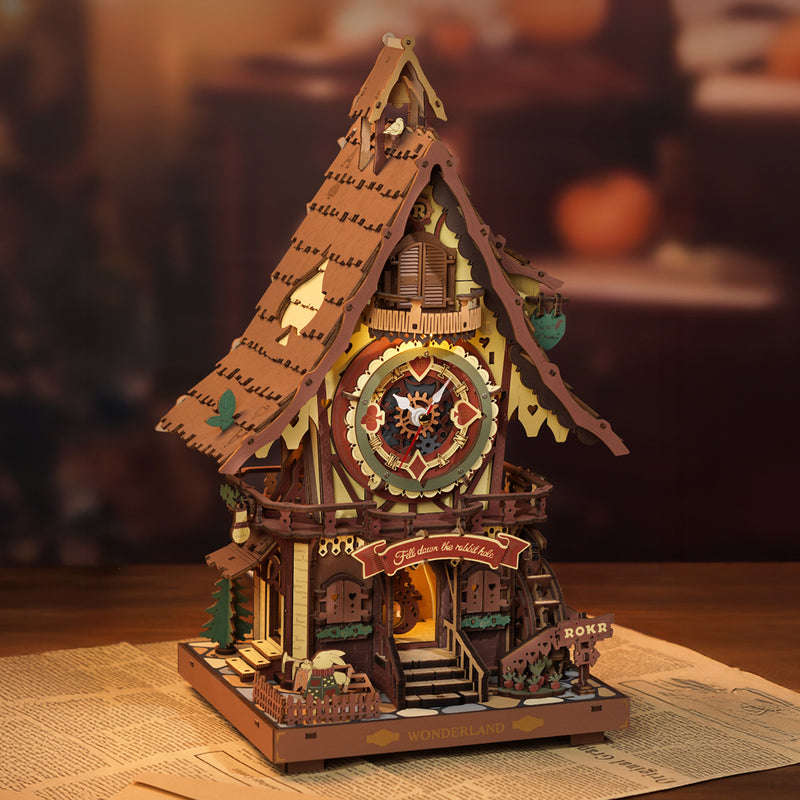 Robotime DIY Cuckoo Clock Mechanical 3D Wooden Puzzle