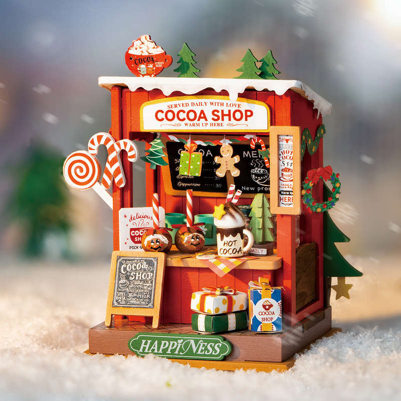 Robotime Cocoa Shop DIY 3D Miniature House