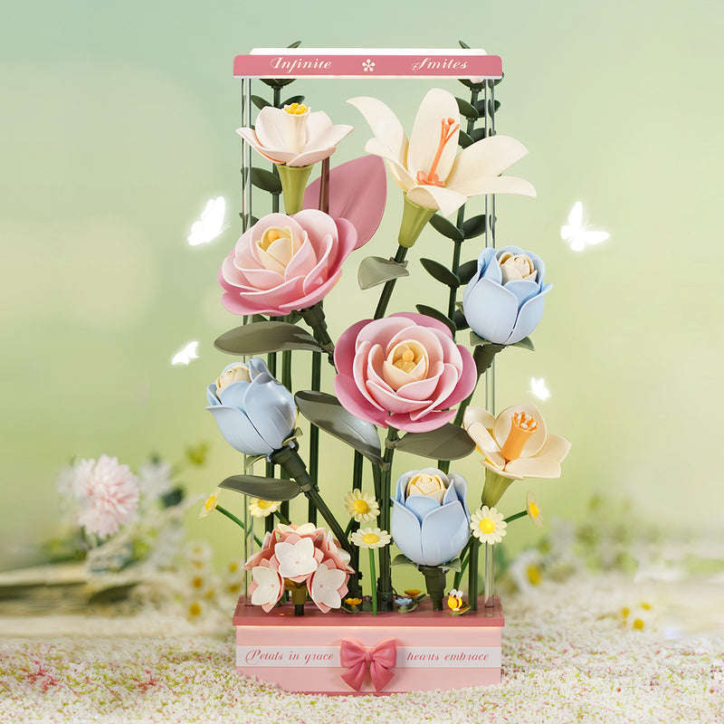 Robotime Blooming Bouquet Box DIY 3D Puzzle