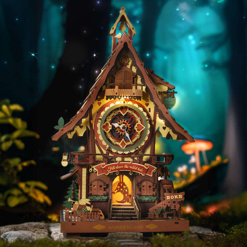 Robotime DIY Cuckoo Clock Mechanical 3D Wooden Puzzle