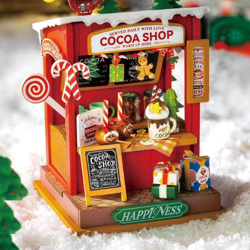 Robotime Cocoa Shop DIY 3D Miniature House