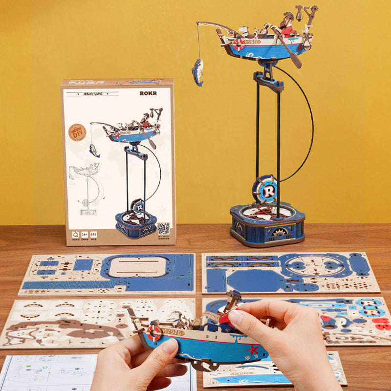 Robotime DIY Ocean Fisher Pendulum Balance Toy 3D Puzzle