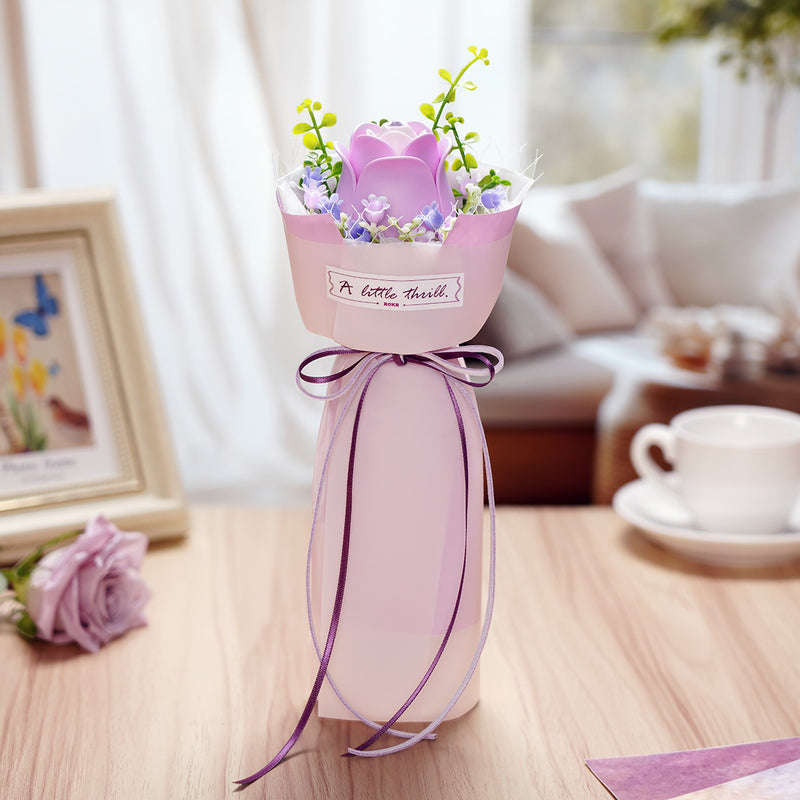 Robotime Purple Rose DIY Bouquet 3D Puzzle